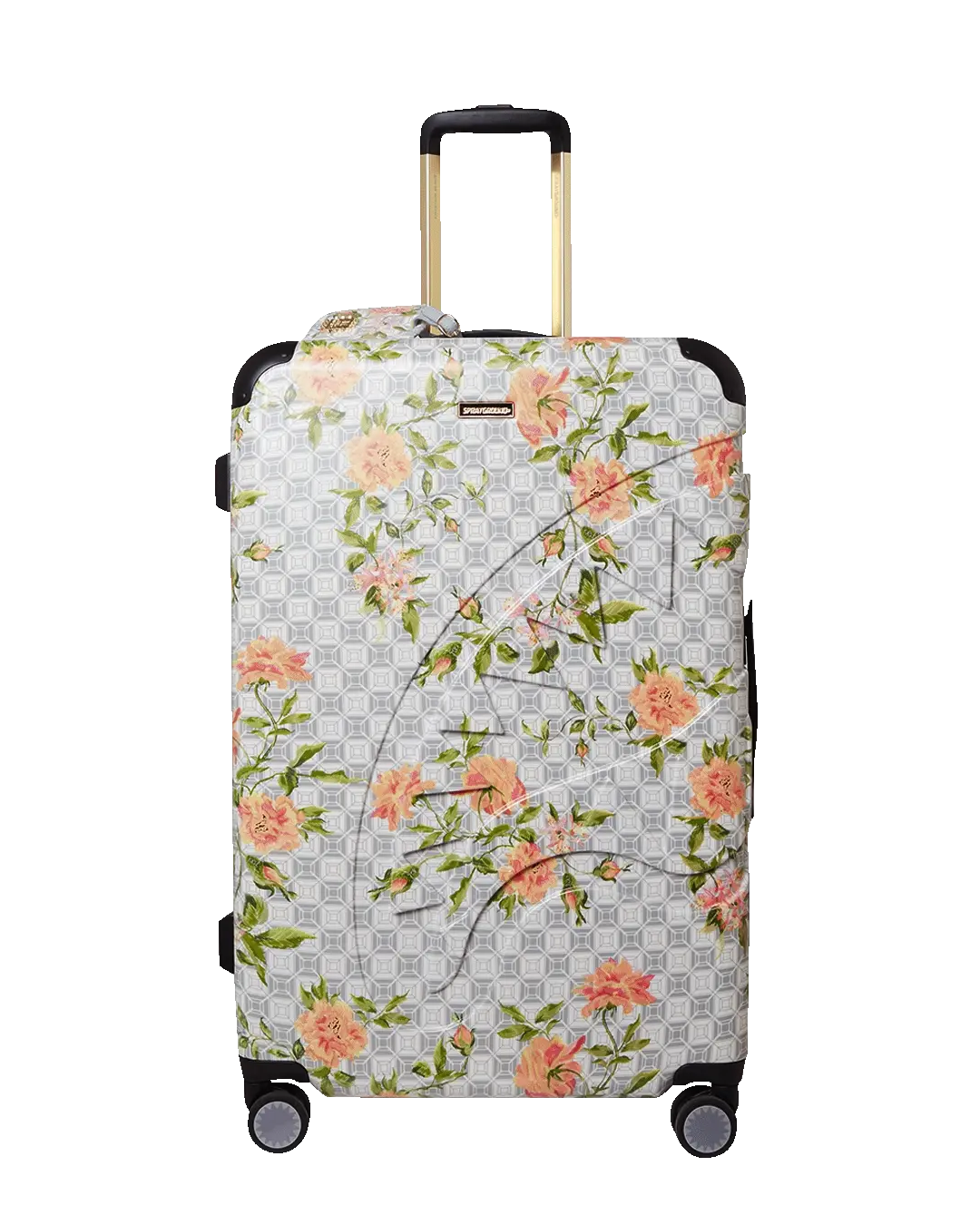 A.I. AFRICAN INTELLIGENCE ELEGANT ENERGY SHARKITECTURE FULL SIZE LUGGAGE - SANDFLOWER COLLAB