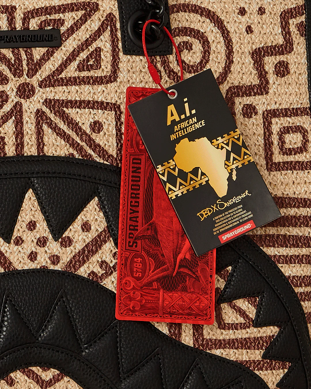 A.I. PALM MIRAGE SHARK LUXE BEACH TOTE - Image 12