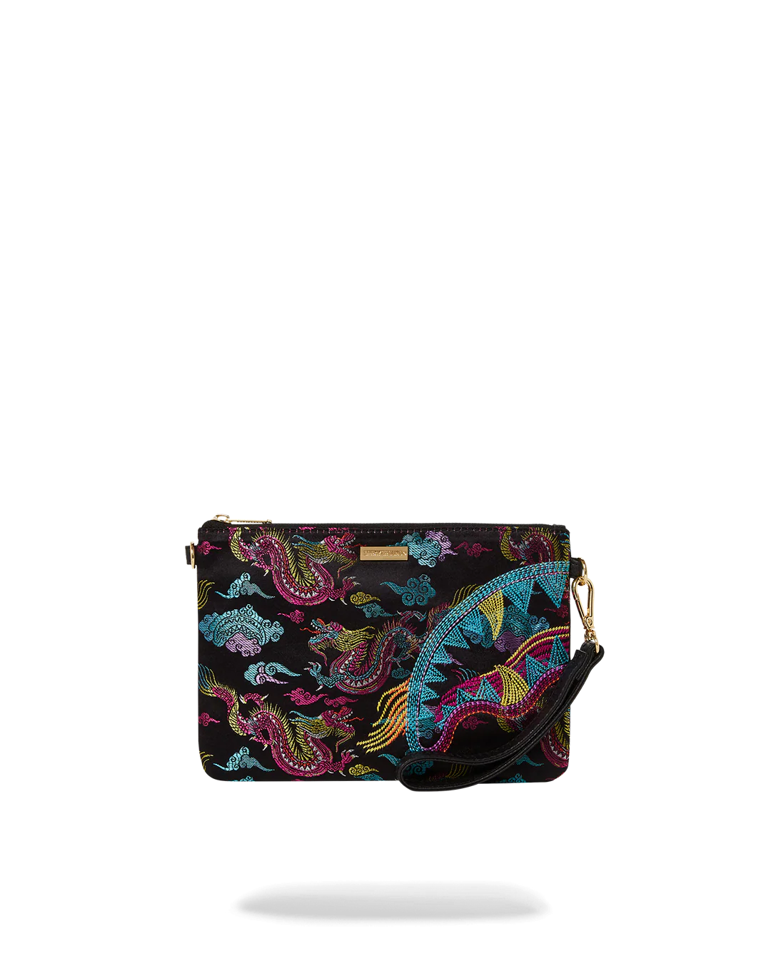 EMBROIDERED DRAGONS CROSSOVER CLUTCH - Image 4