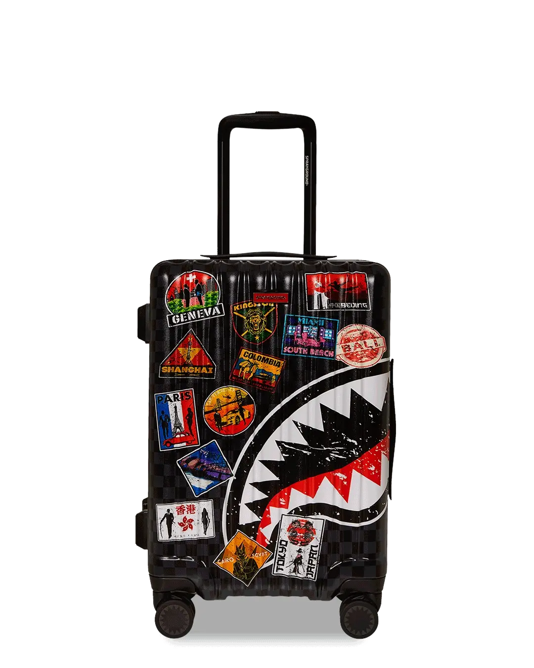 GLOBAL MOGUL UNLIMITED MILES SHARKNAUTICS HARDSHELL CARRY-ON LUGGAGE