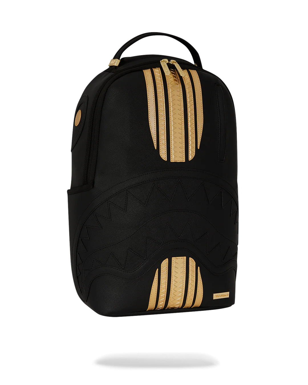 GOLD AND BLACK RACING STRIPES BACKPACK - Image 3
