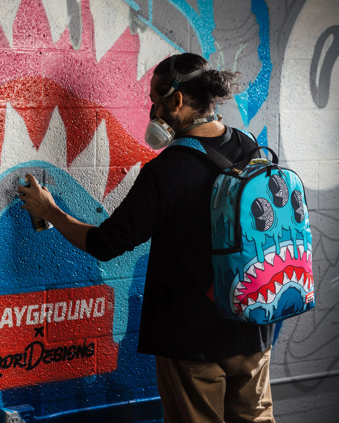 JORGE RODRIGUEZ THE ARTIST COLLAB DRIPS SHARKS BACKPACK - Image 4