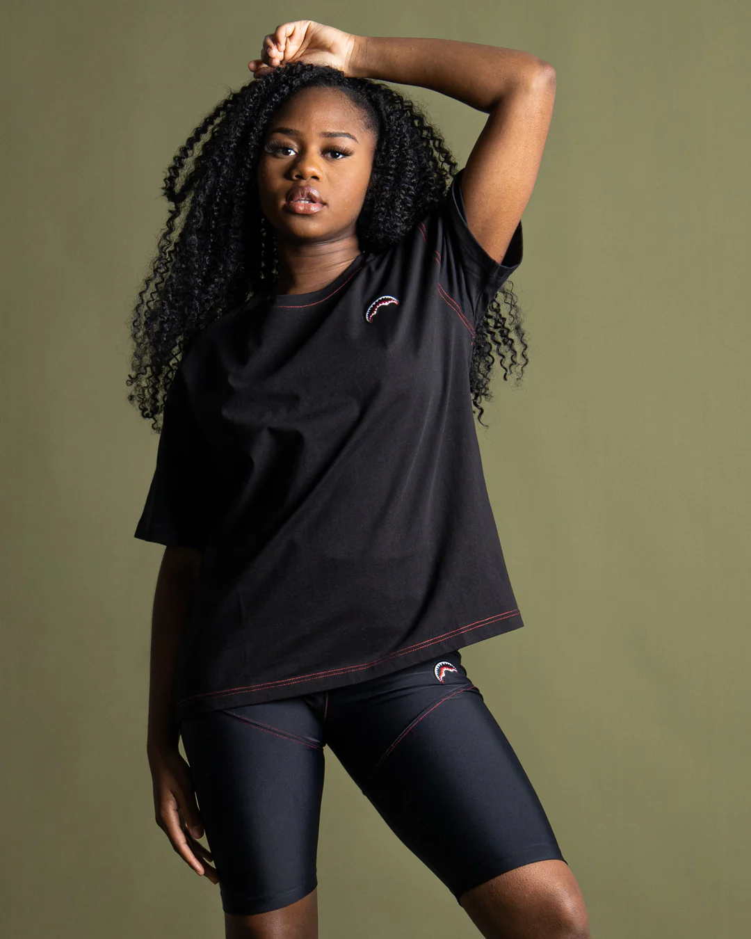 OVER SHARK T-SHIRT (BLACK) - Image 6