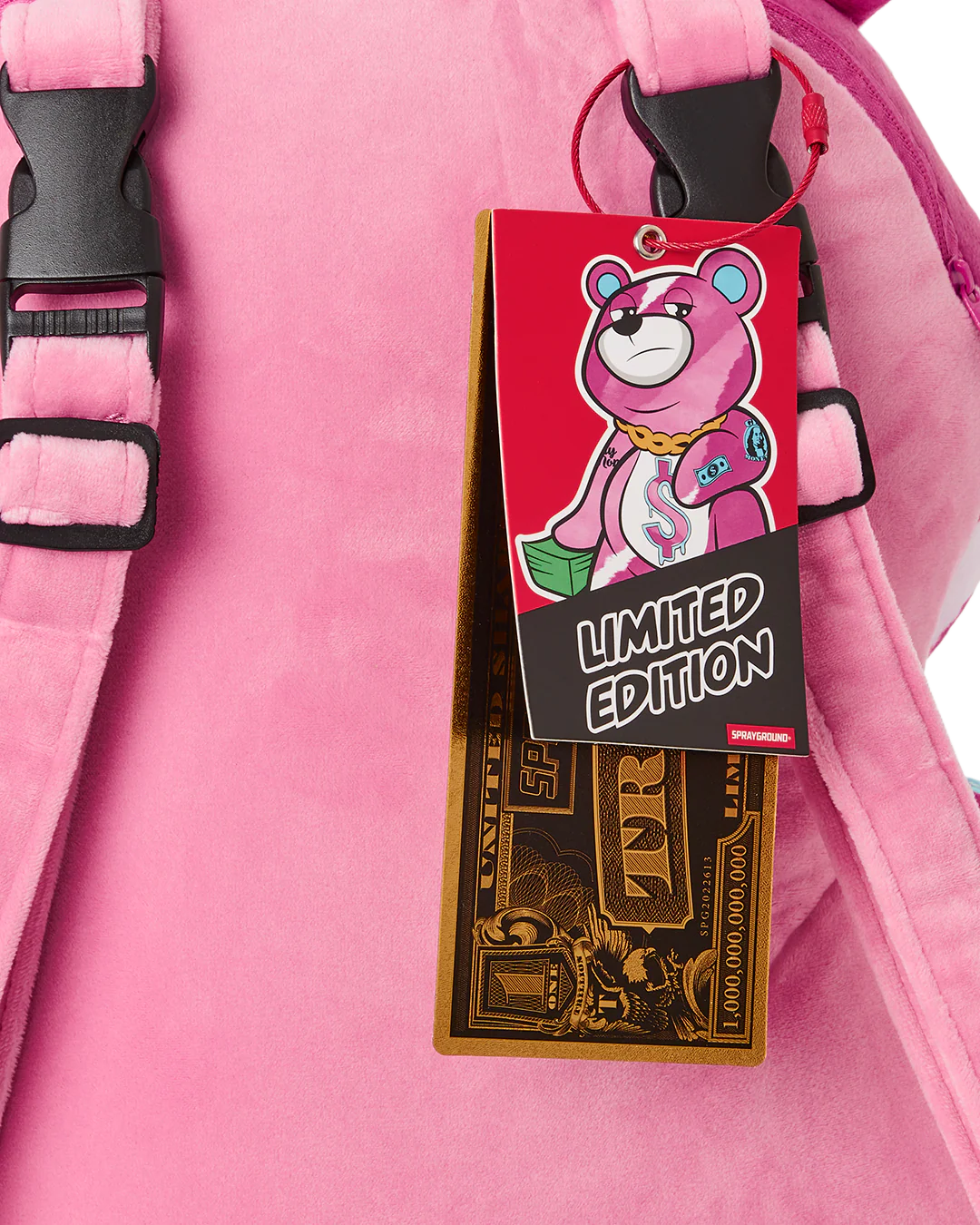 PINK PUNK MONEYBEAR TEDDYBEAR BACKPACK - Image 9