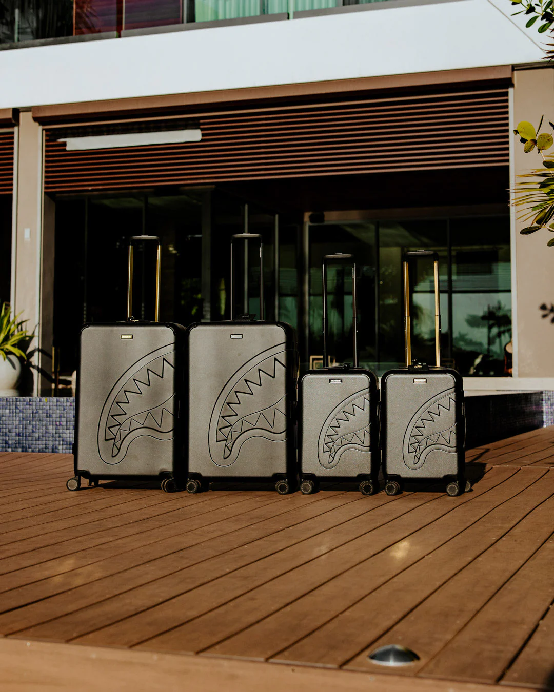 REALITY CHECK SHARKITECTURE CARRY-ON JETBLACK LUGGAGE (GOLD HARDWARE) - Image 16