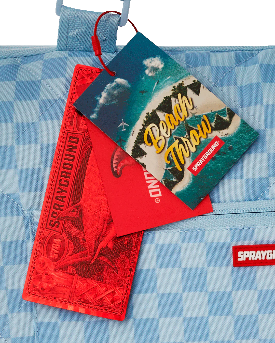 SHARK ISLAND PACKABLE BEACH MAT BLANKET WATER RESISTANT CONVERTIBLE TOTE - Image 21