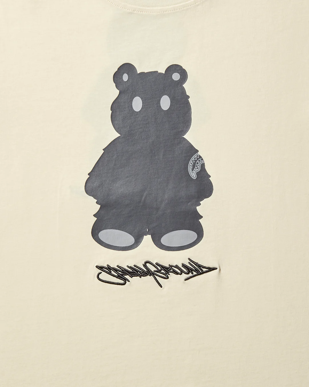 SHORT SLEEVE GRAPHIC MONEY BEAR T-SHIRT (APRICOT) - Image 4