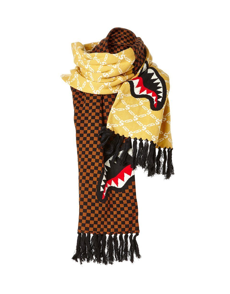 SPLIT CHECKERED SHARK SCARF - Image 3